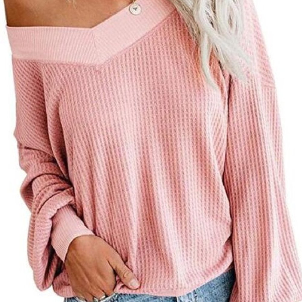 Stone Wash Purple Off Shoulder Loose Fit Top - Picture 2 of 4